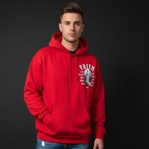 FAITH City of Angels CALIFORNIA Red Graphic Hoodie